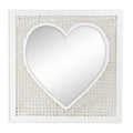 Specchio a cuore bianco (kit da 3)