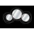 Specchio a 3 cerchi color silver