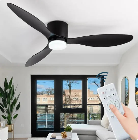 Ventilatore da soffitto con luce, 6 velocità e pale reversibili – foto 7