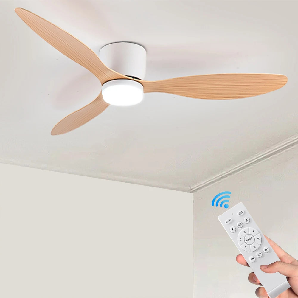 IRALAN Ventilatore da Soffitto Con Luce Scelta a 6 velocità Motore DC Reversibile 3CCT con telecomando – foto 9