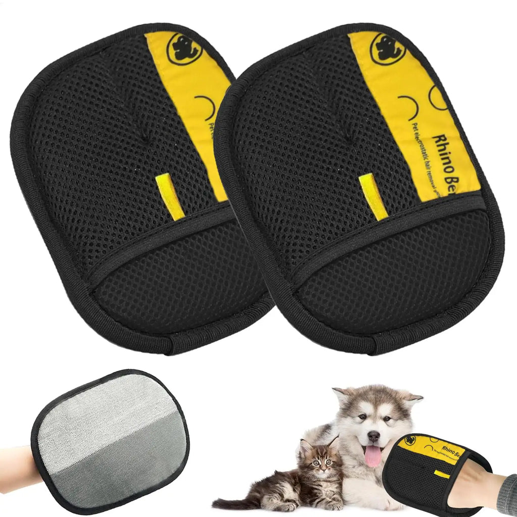 Guanti da toelettatura per cani e gatti, 2 pezzi