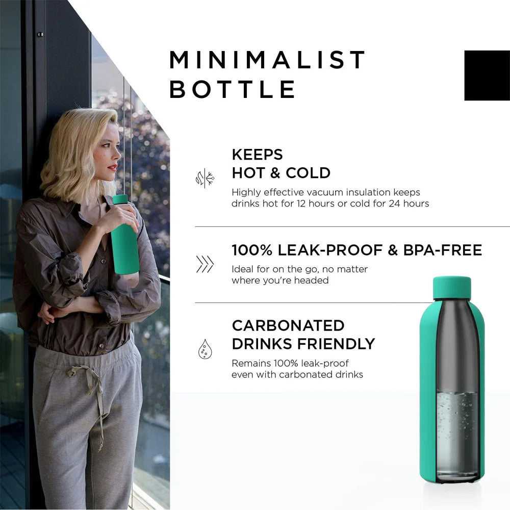 Bottiglia termica in acciaio inox da 500 ml, 6 colori – dettaglio 4