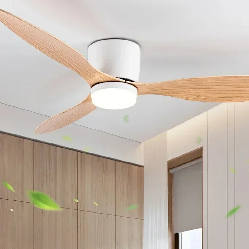 Luci moderne per ventilatori da soffitto a LED, luci decorative da pavimento basso con telecomando – foto 2