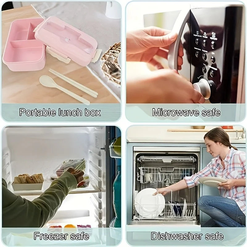 Contenitore Bento Termico con Scomparti per Microonde