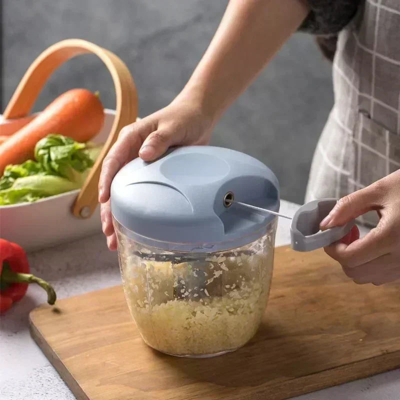 Tritatutto manuale da cucina con pressa aglio, 500 o 900 ml