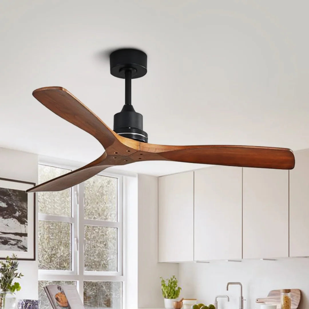 Ventilatore da soffitto 132 cm senza luce, motore DC