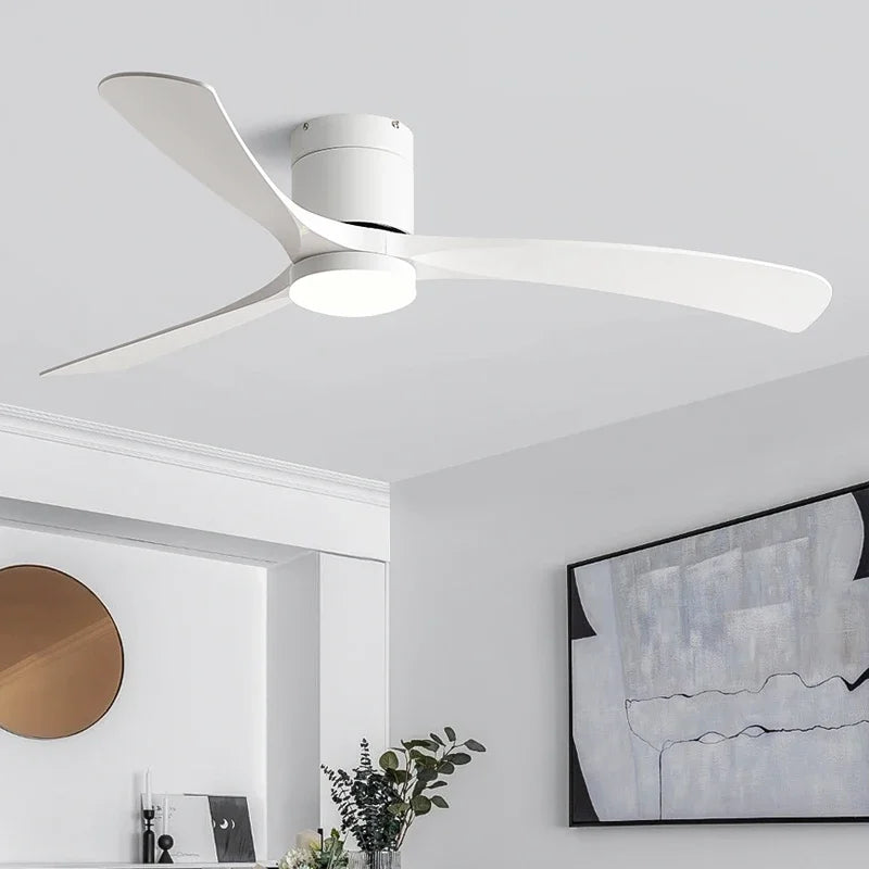 Ventilatore da Soffitto a Basso Profilo 36/46/56 Pollici con Luce, 3 Pale in ABS, Motore DC, Telecomando, LED – foto 4