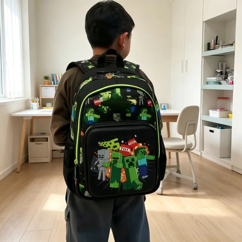 Zaino scuola leggero e impermeabile, misure 36x25 e 42x30 cm