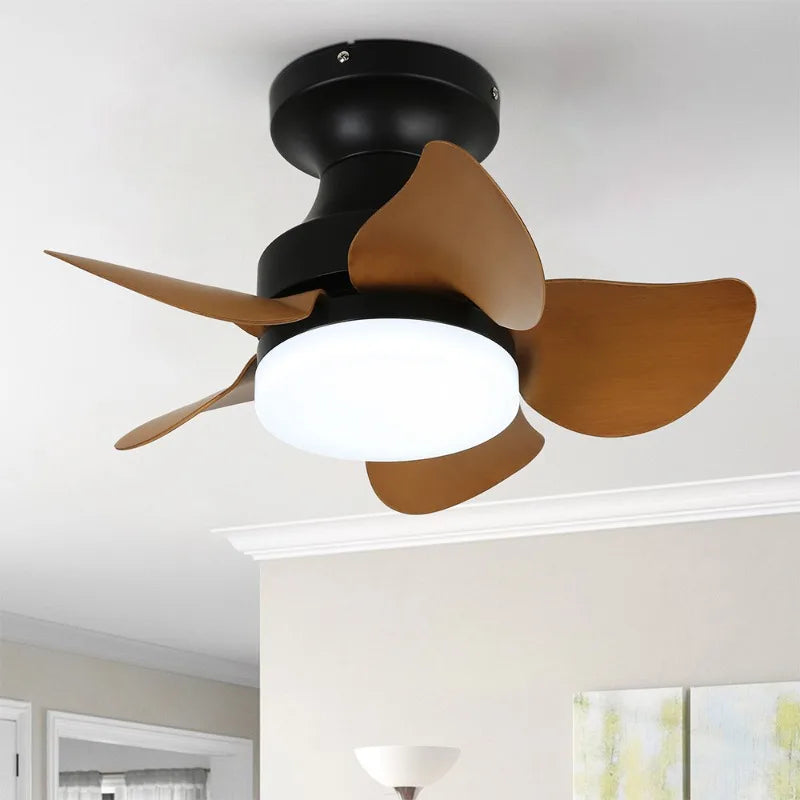 Ventilatore da soffitto LED a 3 pale con luce e telecomando
