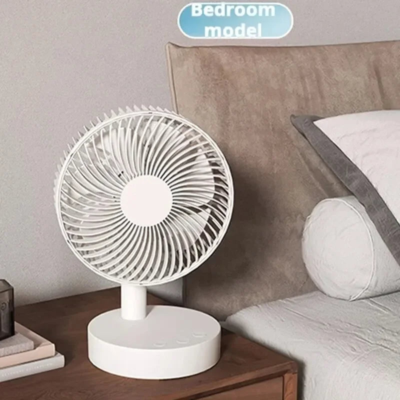 Ventilatore da tavolo ricaricabile con timer, 4 velocità – dettaglio 4