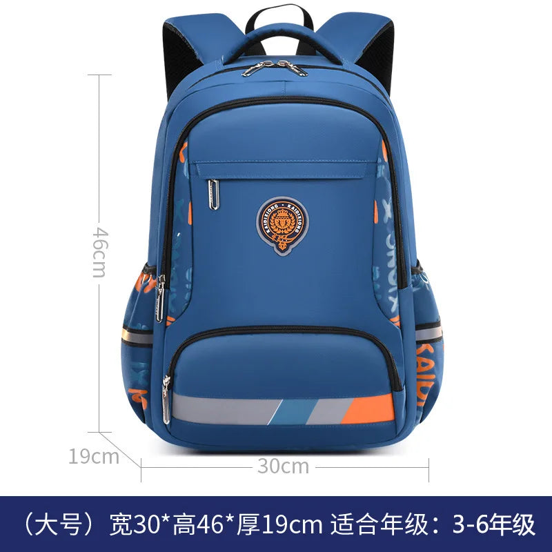 Zaino scolastico ortopedico grande, 46 cm, con stemma – foto 10