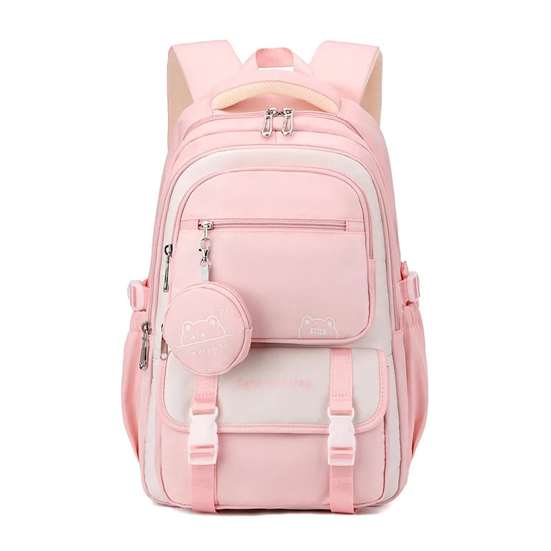 Zaino scolastico per ragazze con astuccio tondo, 15 pollici – foto 9