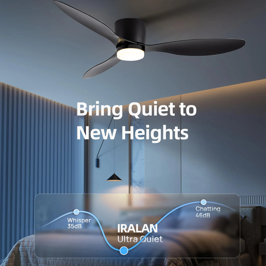Ventilatore da soffitto a basso profilo 42 o 52 pollici con luce – dettaglio 3