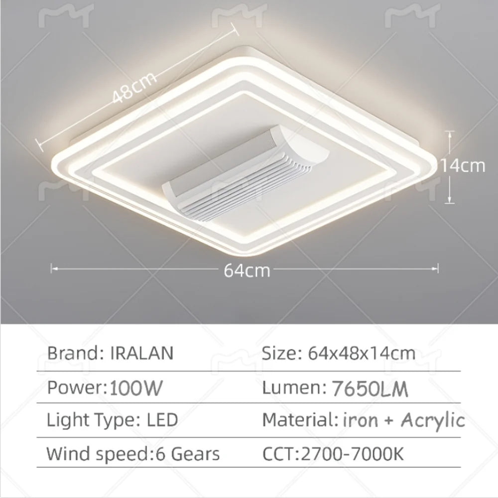 Ventilatore da soffitto senza lame con luce LED 3000-6500K – dettaglio 5