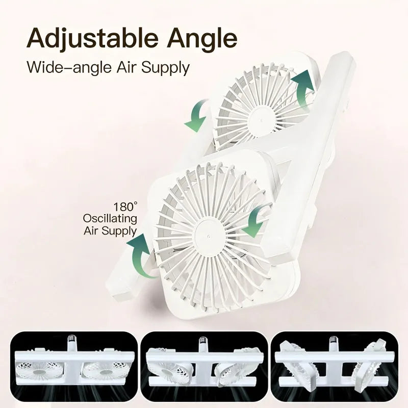 Ventilatore da soffitto 60W a doppie pale con luce e telecomando – dettaglio 1