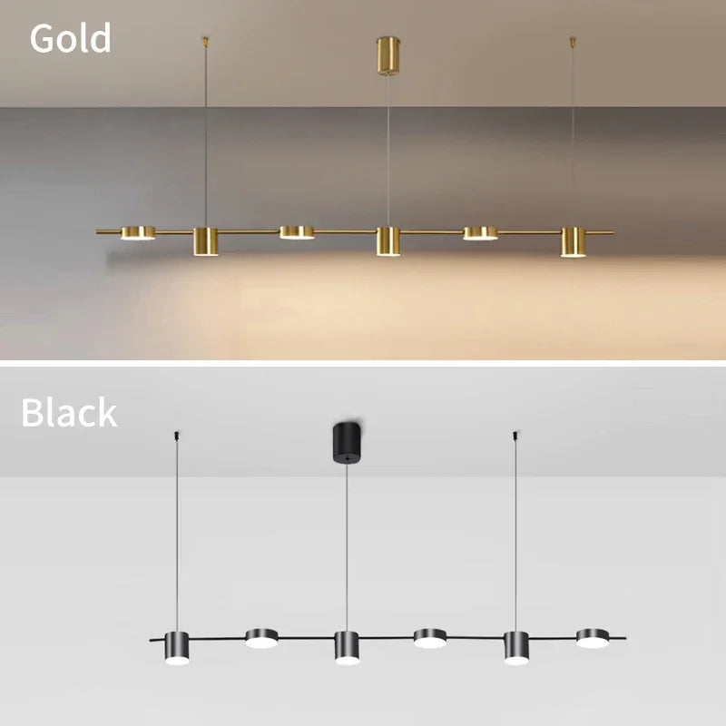 Lampadario a soffitto con 3, 5 o 6 luci orientabili – dettaglio 2