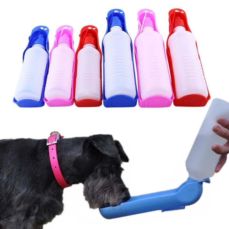 Borraccia portatile per cani con ciotola, 250 o 500 ml