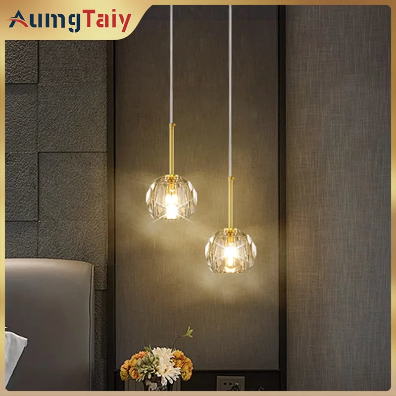 Lampadario di cristallo K9 Luci a LED Illuminazione per interni Decorazione della stanza Plafoniera per
