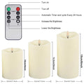 Set di candele LED in acrilico con telecomando e timer – dettaglio 6