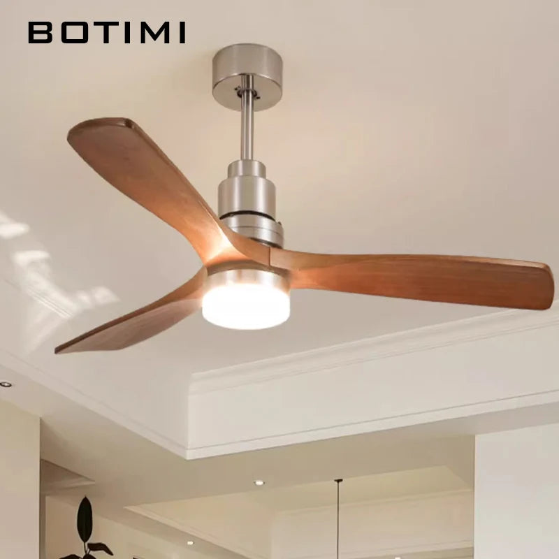 BOTIMI 42 Ventilatore da soffitto da 52 pollici con luci per soggiorno Telecomando Ventilateur de plafon – foto 4