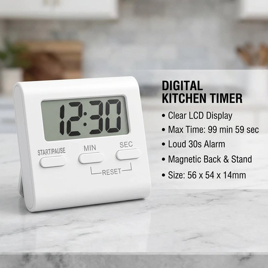 Timer da cucina digitale magnetico con conto alla rovescia – dettaglio 2