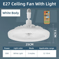 Ventilatore Plafoniera Telecomando Dimmerabile Ventilatore Da Soffitto A LED Con Luci E27 24W/30W/40W/80W Per – foto 8