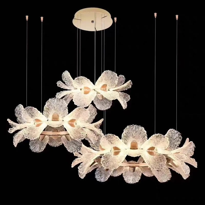 Lampada a sospensione LED a fiore, 50 o 60 cm