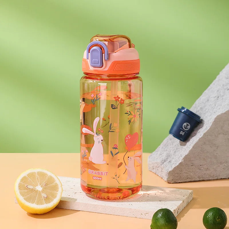 Borraccia per Bambini con Cannuccia e Blocco, 600 ml – foto 11