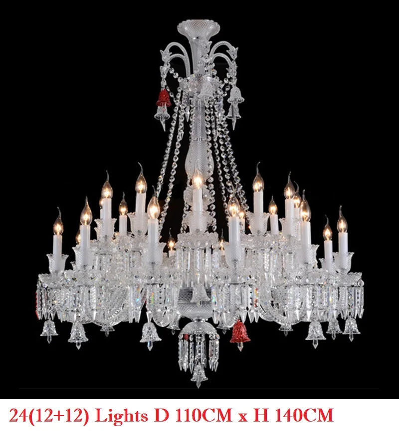 Lampadario grande in cristallo a LED, da 6 a 12 luci – dettaglio 10