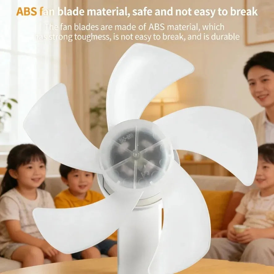 Ventilatore da soffitto 3 in 1 con teste girevoli e portalampada – dettaglio 5