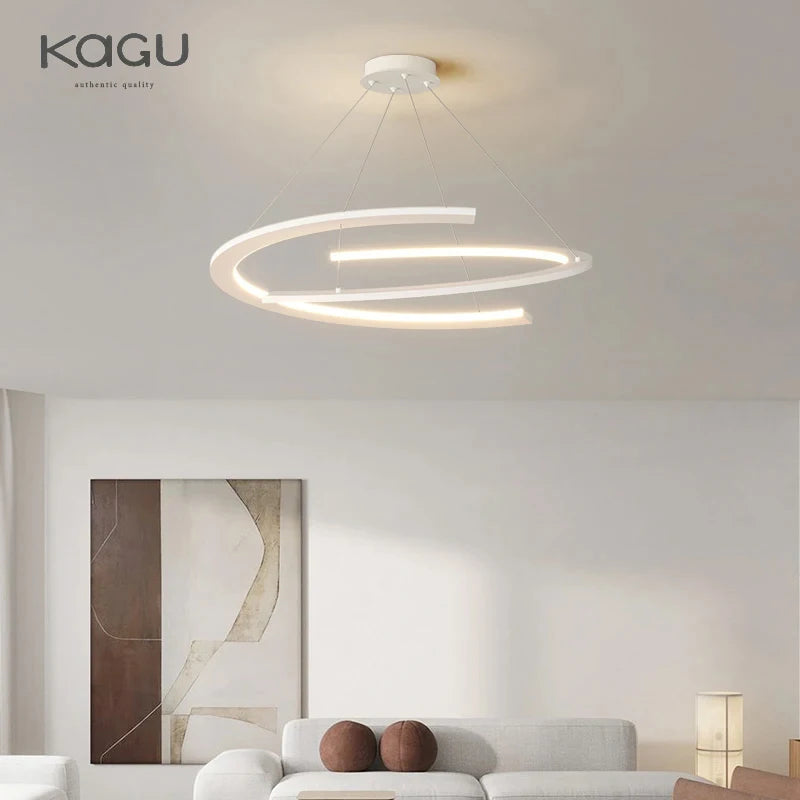 Lampada a sospensione dimmerabile 60 o 80 cm, nera o bianca – dettaglio 1