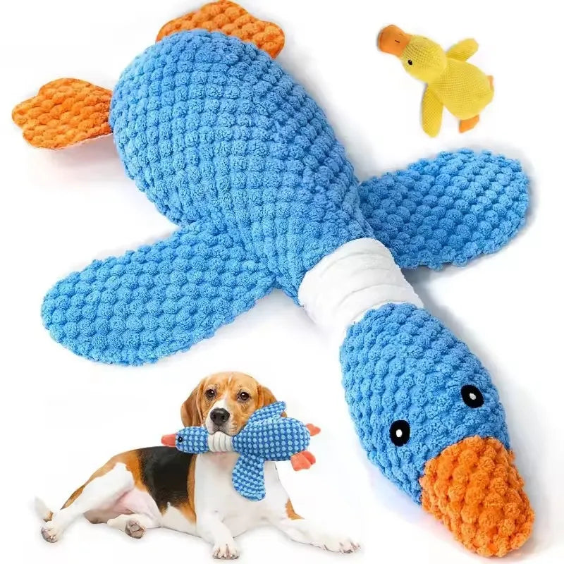 Peluche interattivo con squeak resistente ai morsi per cani