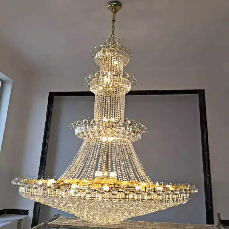 Lampadario di cristallo a 2 livelli, D40 x H45 cm – dettaglio 4
