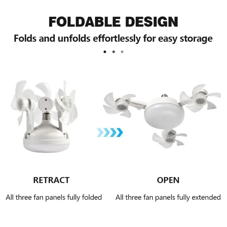 Ventilatore da soffitto moderno e creativo a LED con luce ad alta potenza eolica, telecomando silenzioso – foto 4