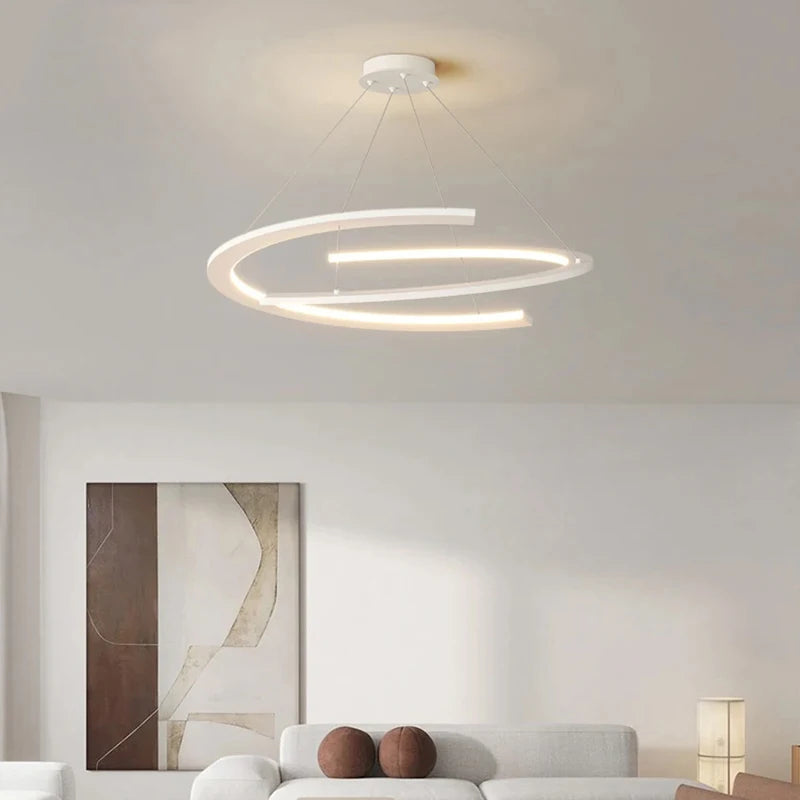 Lampada a sospensione dimmerabile 60 o 80 cm, nera o bianca – dettaglio 3