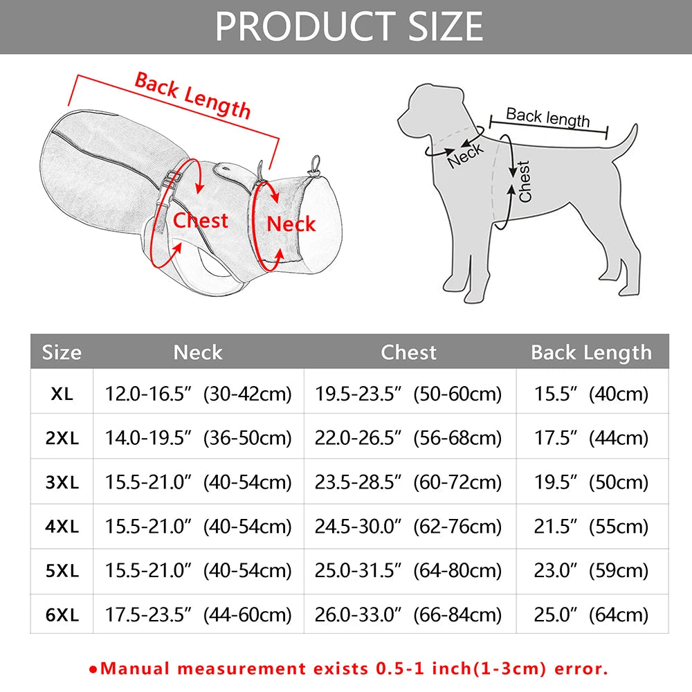 Giacca impermeabile per cani di taglia grande, XL-6XL – dettaglio 5