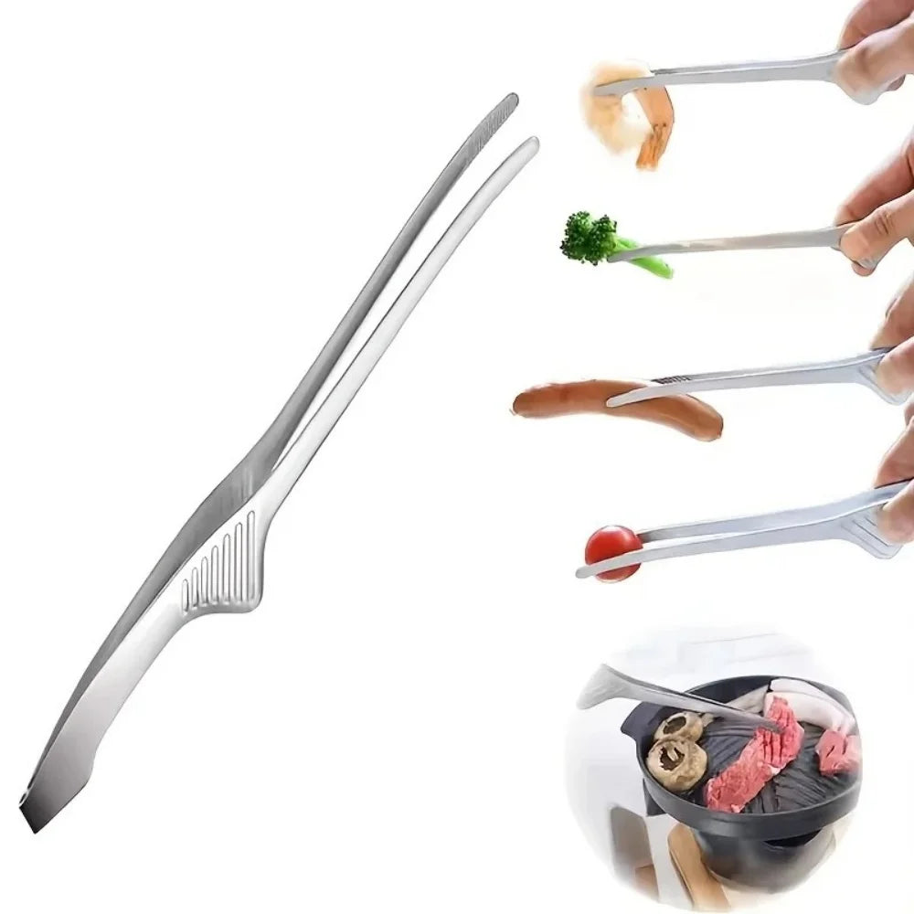 Pinze Multiuso in Acciaio Inox per Cucina e Barbecue