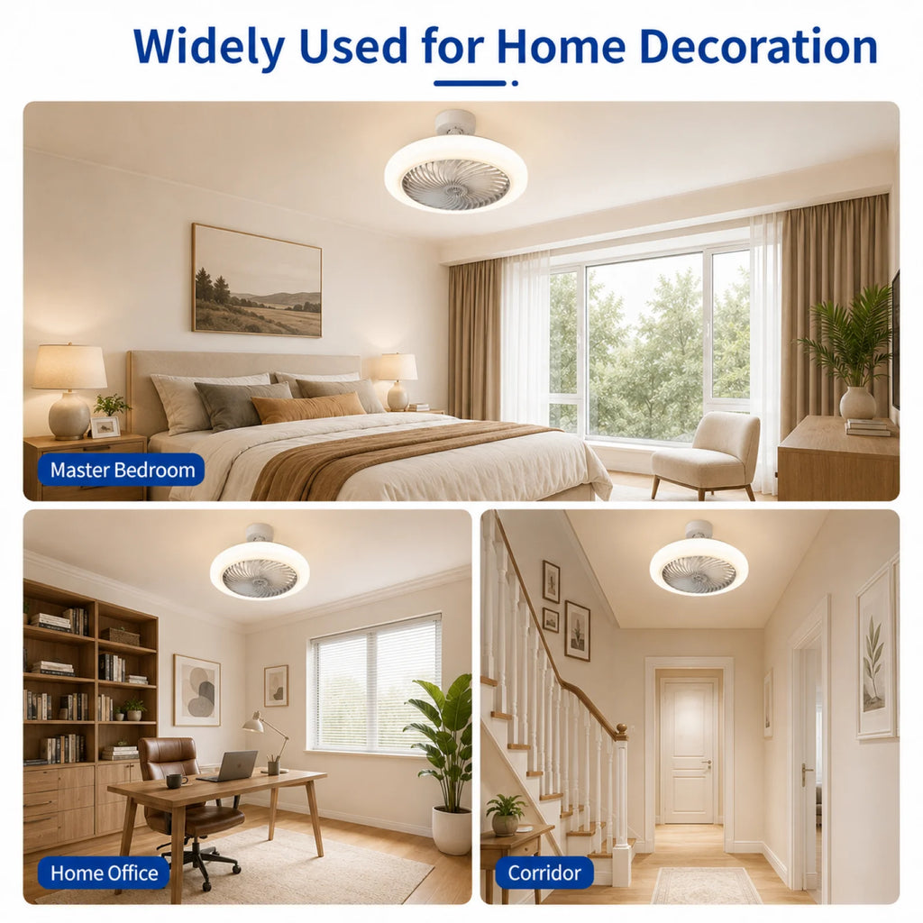 Ventilatore da soffitto 2in1 con lampada LED e attacco E27 – dettaglio 2