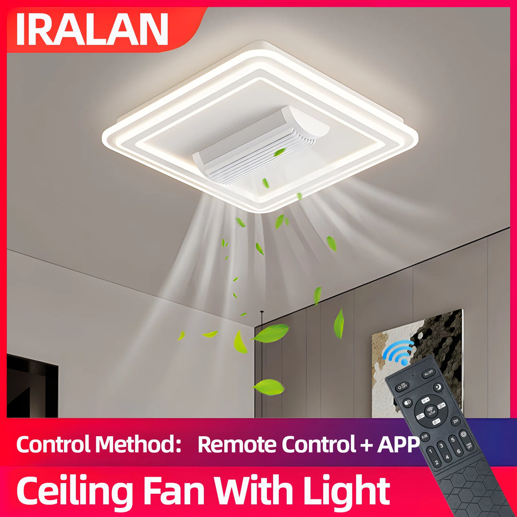 Ventilatore da soffitto senza lame con luce LED 3000-6500K