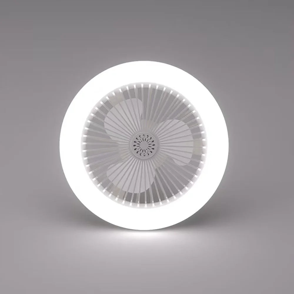 Ventilatore da soffitto girevole 3 in1 con telecomando lampada di illuminazione E27 Base di illuminazione – foto 3
