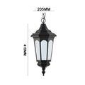 Lampadario da esterno impermeabile con attacco E27, nero – dettaglio 6