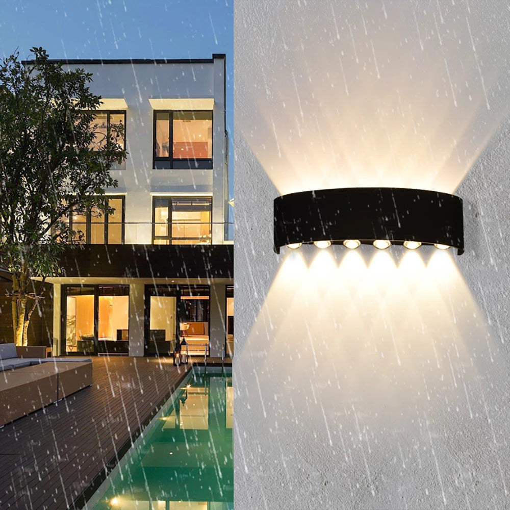Applique LED da parete IP65 per interni ed esterni, 4-12W – dettaglio 5
