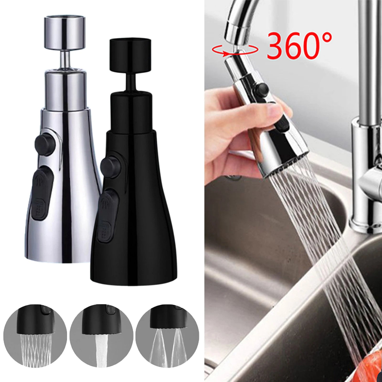 Prolunga Universale per Rubinetto da Cucina 360°