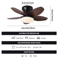 Ventilatore da soffitto 25 pollici con luce e motore DC – dettaglio 7