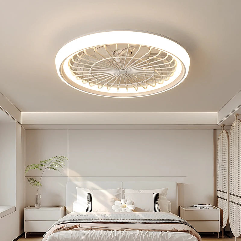Nuovo ventilatore a soffitto luce soggiorno camera da letto moderna e semplice casa intelligente telecomando – foto 2
