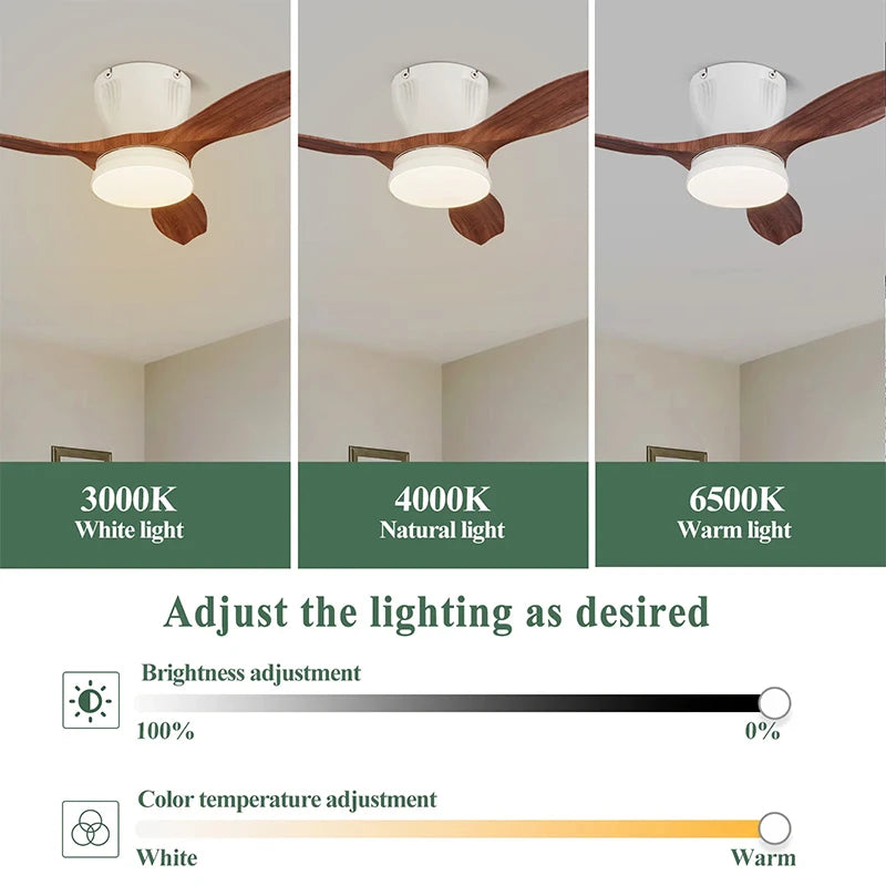 Ventilatore da soffitto smart a 3 pale con luce RGB – dettaglio 4