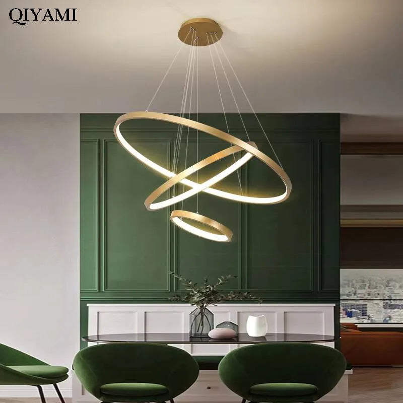 Lampadario moderno a soffitto a LED Villa Soggiorno Camera da letto Sala da pranzo Lampadario in ferro