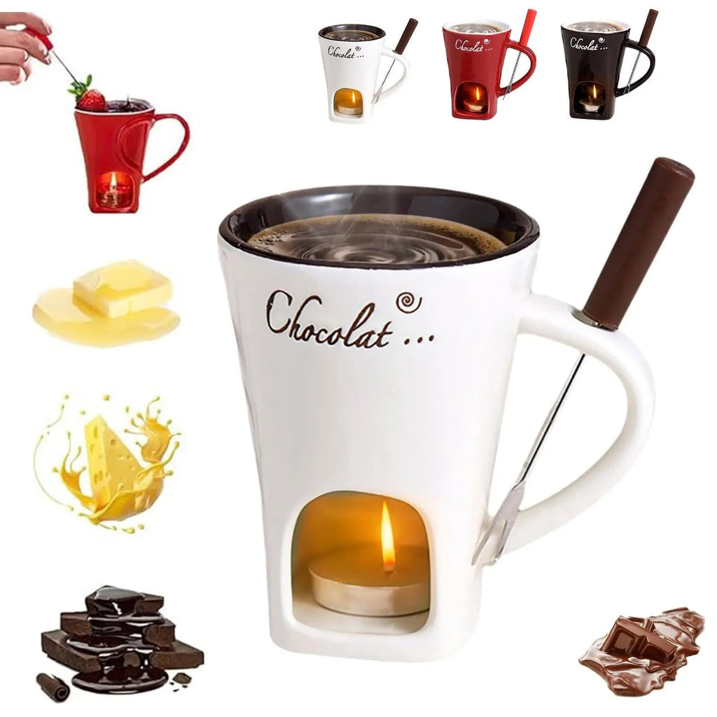 Tazza riscaldante per fonduta al cioccolato, 130 ml