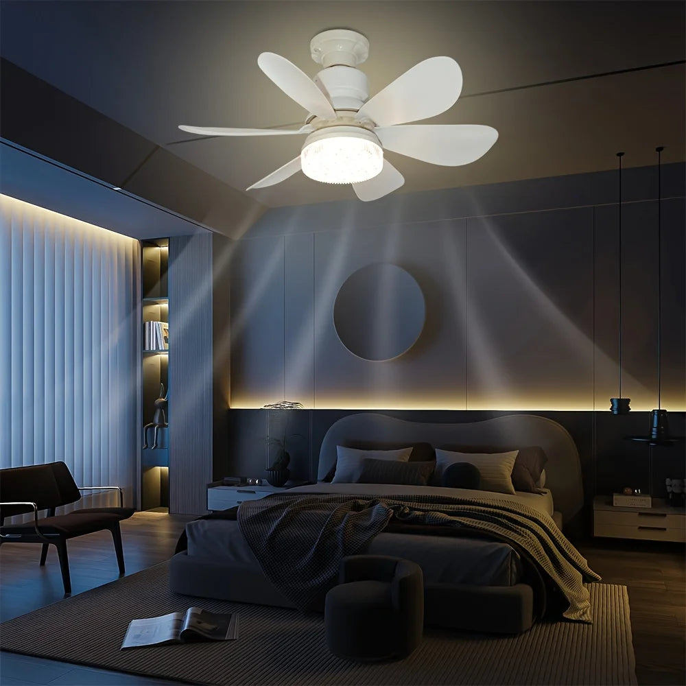 Ventilatore da soffitto 40 o 52 cm con luce e telecomando – dettaglio 1