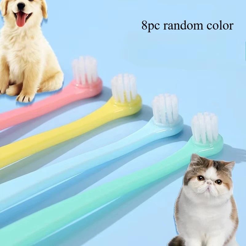 Spazzolini da denti per cani e gatti, set da 1, 4 o 8 pezzi – dettaglio 6